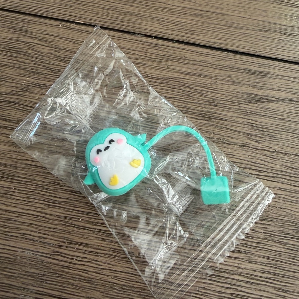 Cute Penguin straw cover